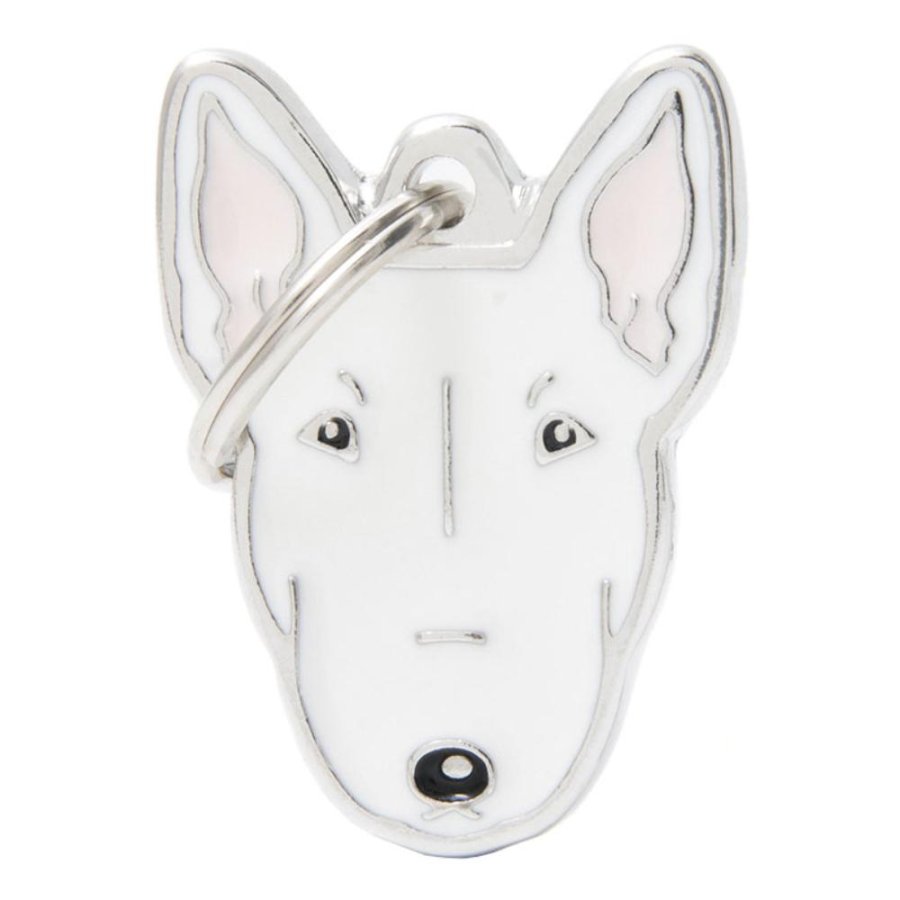 MY FAMILY MEDAGLIETTA BULL TERRIER BIANCO (REF. MF21NWHITE)