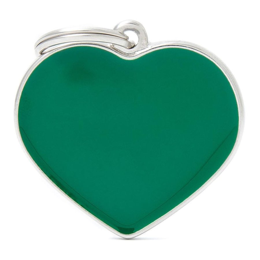 MY FAMILY MEDAGLIETTA CUORE (L) VERDE (REF. BH14)