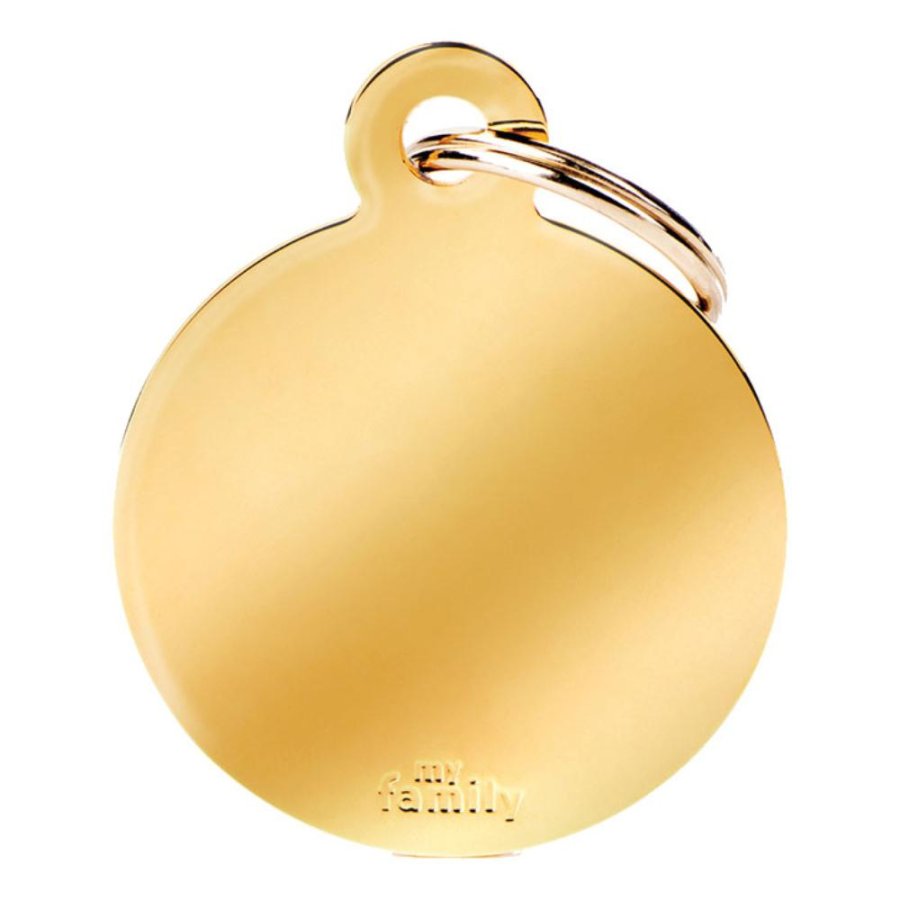 MY FAMILY MEDAGLIETTA CERCHIO (L) OTTONE ORO (REF. MFB17)
