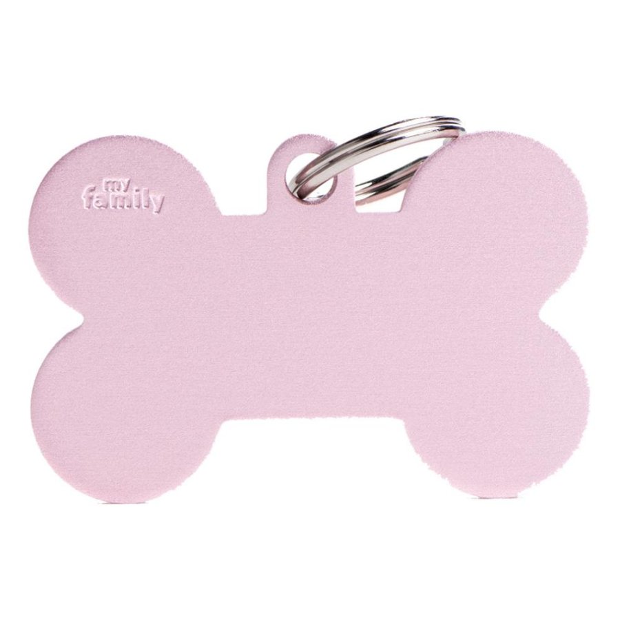 MY FAMILY MEDAGLIETTA OSSO (XL) ALLUMINIO ROSA (REF. MFXL03)
