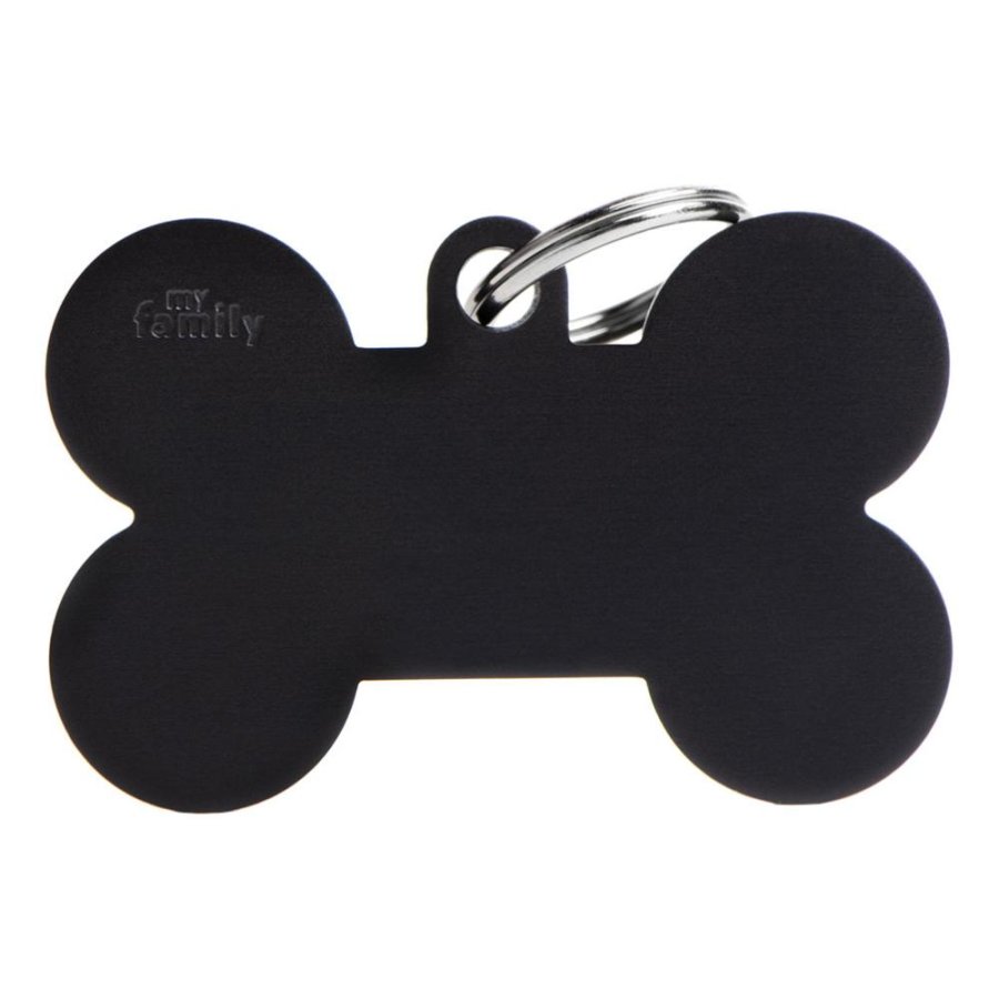 MY FAMILY MEDAGLIETTA OSSO (XL) ALLUMINIO NERO (REF. MFXL05)
