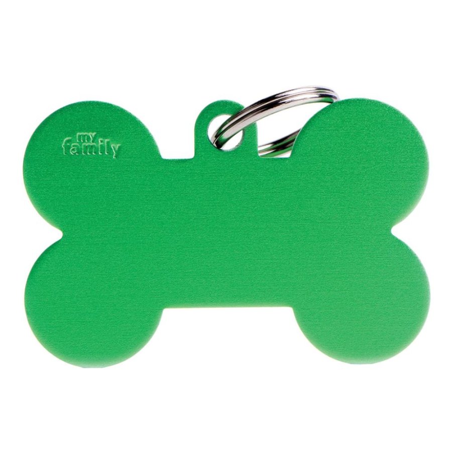 MY FAMILY MEDAGLIETTA OSSO (XL) ALLUMINIO VERDE (REF. MFXL06)