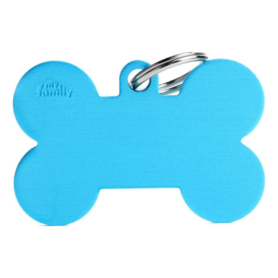 MY FAMILY MEDAGLIETTA OSSO (XL) ALLUMINIO AZZURRO (REF. MFXL07)