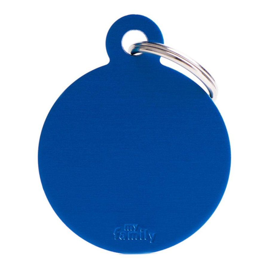 MY FAMILY MEDAGLIETTA CERCHIO (L) ALLUMINIO BLU (REF. MFB18)