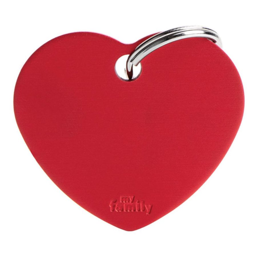 MY FAMILY MEDAGLIETTA CUORE (L) ALLUMINIO ROSSO (REF. MFB30)