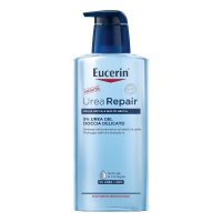 Eucerin 5% Urea Gel Doccia Delicato 400ml, Idratazione e Detersione per Pelle Secca