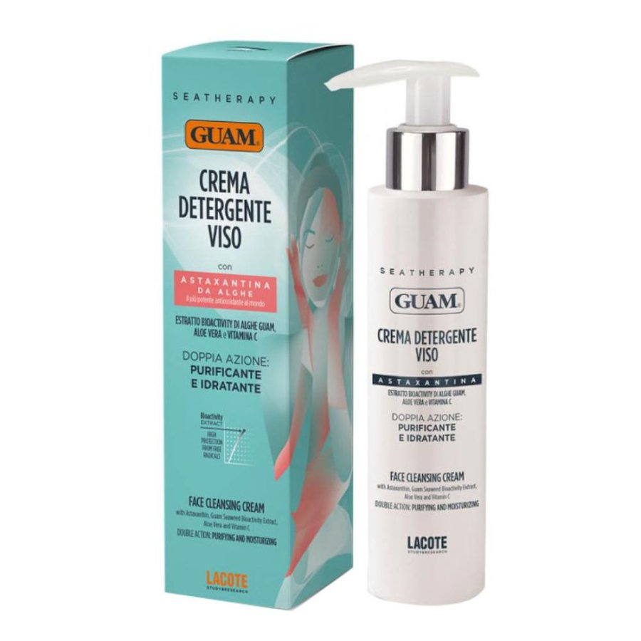 Guam SeaTherapy Crema Detergente Viso, 150 ml