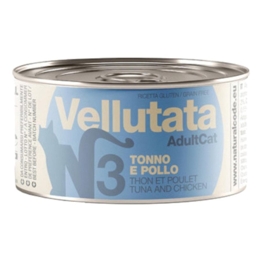 NATURAL CODE GATTO VELLUTATA N3 TONNO POLLO 85GR (lattina)