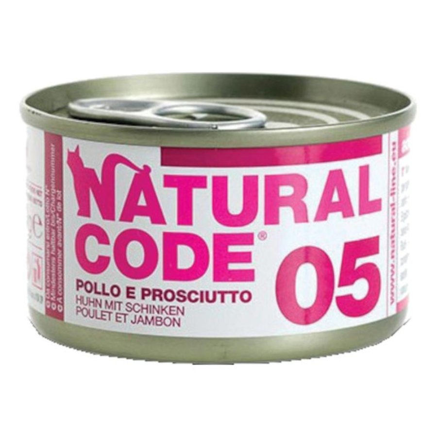 NATURAL CODE GATTO VELLUTATA N6 POLLO 85GR (lattina)