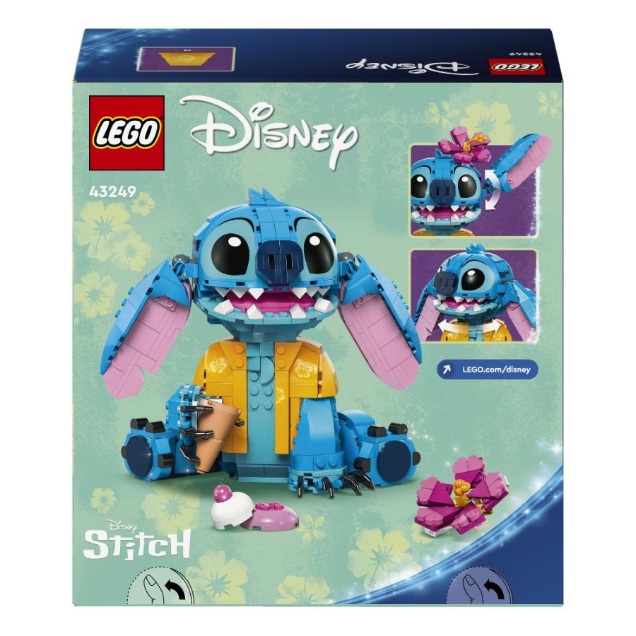 LEGO 43249 Stitch – Set Costruibile Disney Lilo & Stitch per Bambini e Collezionisti