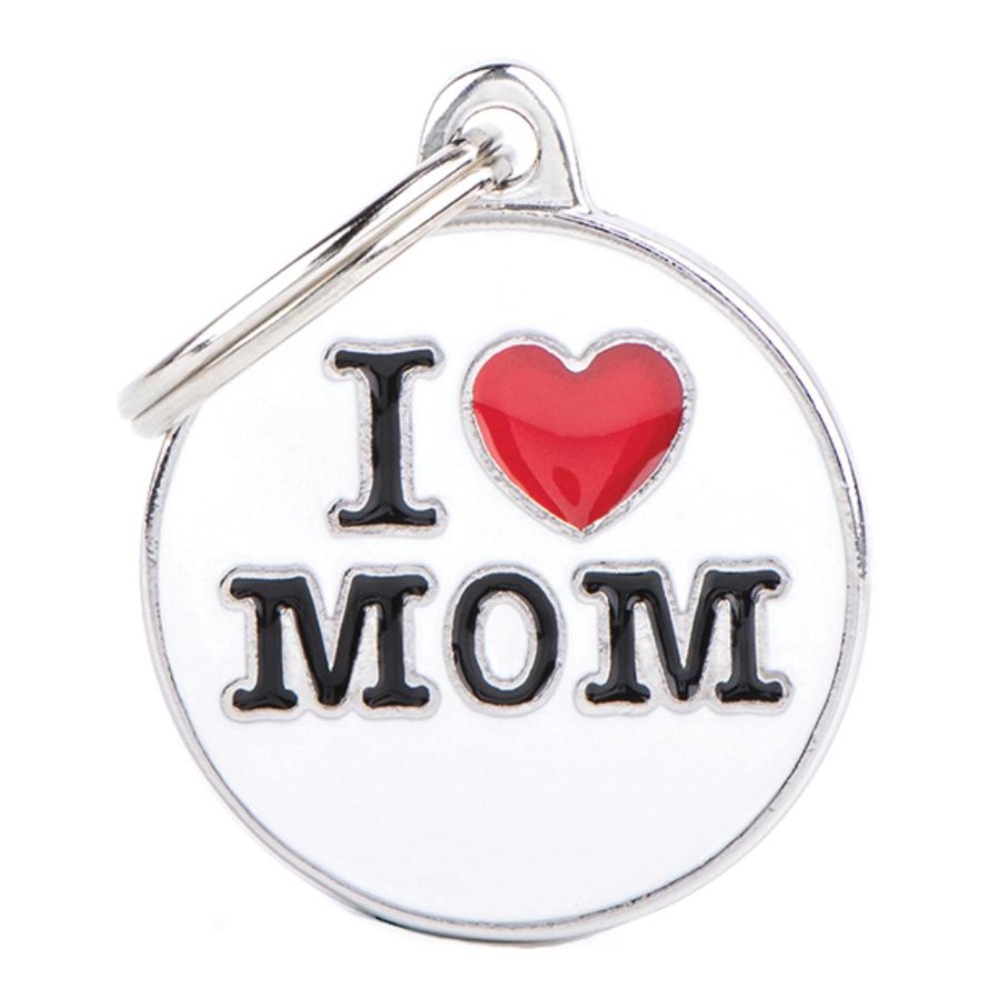 MY FAMILY MEDAGLIETTA CERCHIO (M) "I LOVE MOM" (REF. CH17MLOVEMOM)