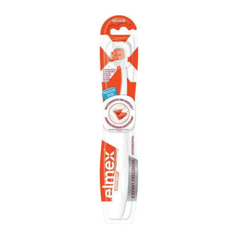 Elmex Spazzolino Interdental Expert Precision - Pulizia Profonda degli Spazi Interdentali