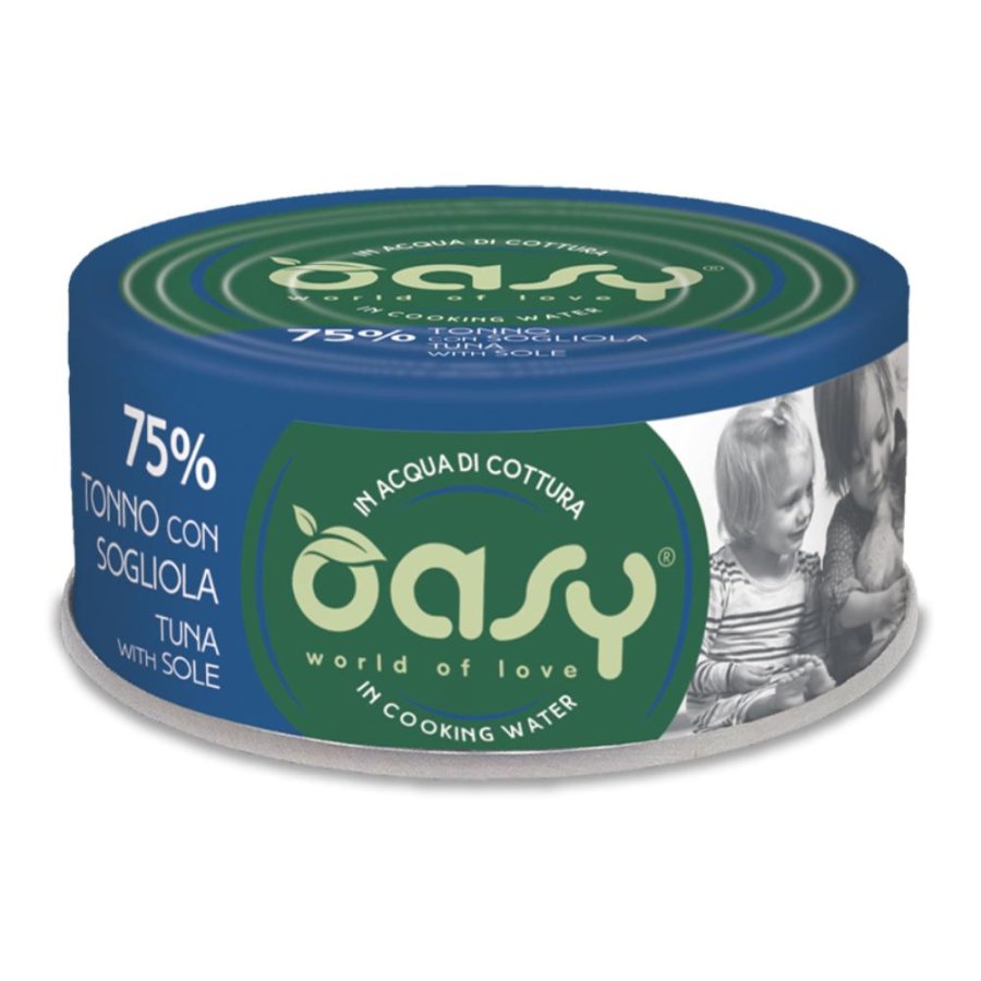 OASY GATTO MORE LOVE TONNO SOGLIOLA 70GR (lattina)