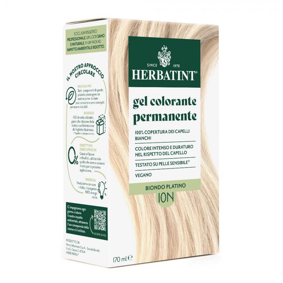 Herbatint 10n Biondo Plat170ml