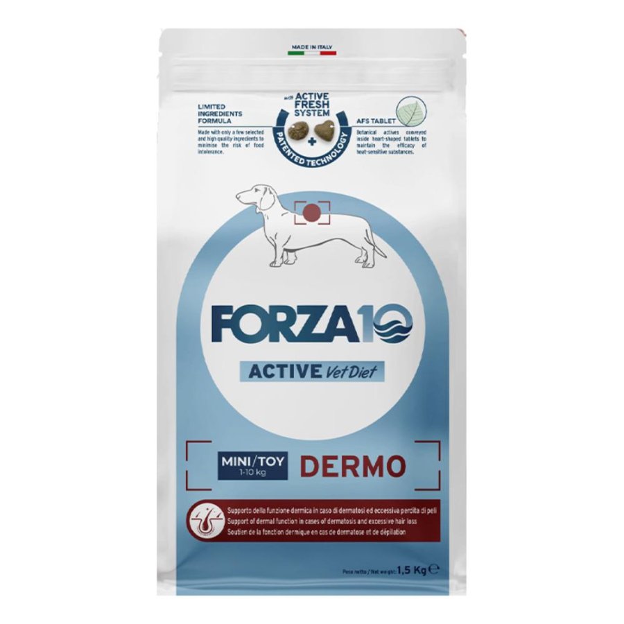 FORZA10 CANE ACTIVE DERMO MINI/TOY PESCE 1,5KG FORZA10 CANE ACTIVE DERMO MINI/TOY PESCE 1,5KG