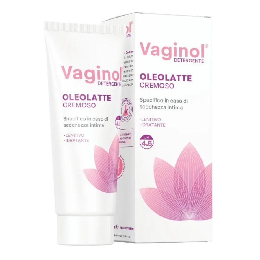 Vaginol Oleolatte Detergente Intimo 200ml - Detergente Vagina con Oli Vegetali Naturali