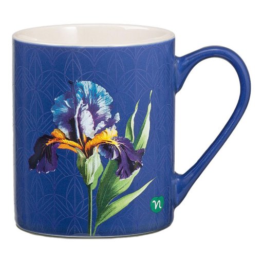 Neavita Rituali Botanici, Mug Tazza in Ceramica Blu, Accessorio per Tisana, Design Elegante