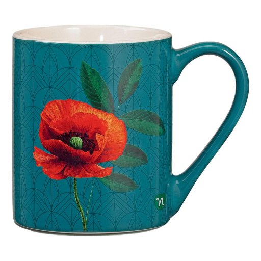 Neavita Rituali Botanici, Mug Tazza in Ceramica Verde, Accessorio per Tisana, Design Elegante