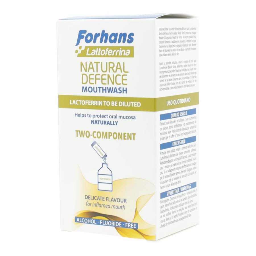 Forhans Lattoferrina Collutorio Bicomponente Scudo Naturale, 200ml