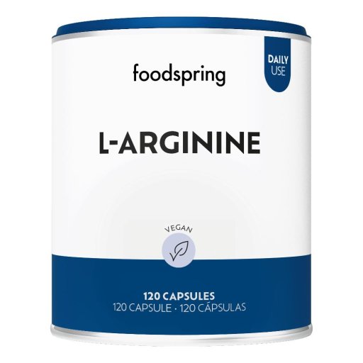 Foodspring, L-Arginina Integratore Alimentare, 120 Capsule