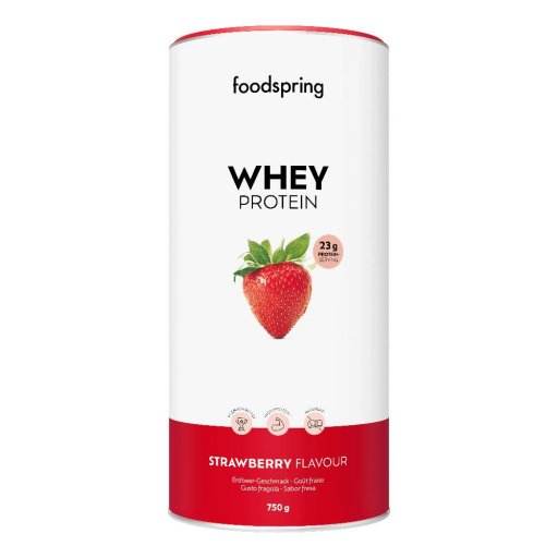 WHEY PROTEIN FRAGOLA 750G - Proteina del Siero di Latte al Gusto Fragola