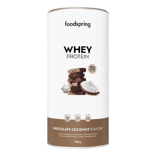 WHEY PROTEIN CIOC&COCCO 750G - Proteina del Siero di Latte al Gusto Cioccolato e Cocco