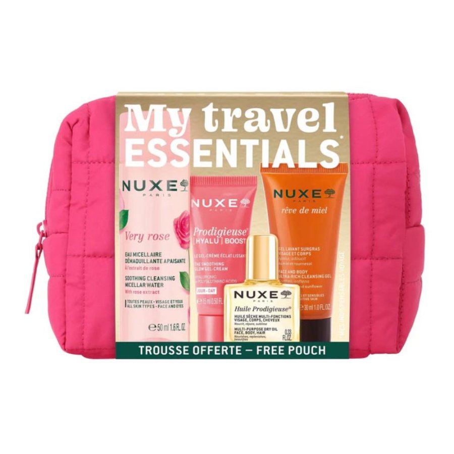 Nuxe My Travel Essentials Kit Skincare da Viaggio Viso Corpo Capelli, 4 Pezzi Nuxe My Travel Essentials Kit Skincare da Viaggio Viso Corpo Capelli, 4 Pezzi