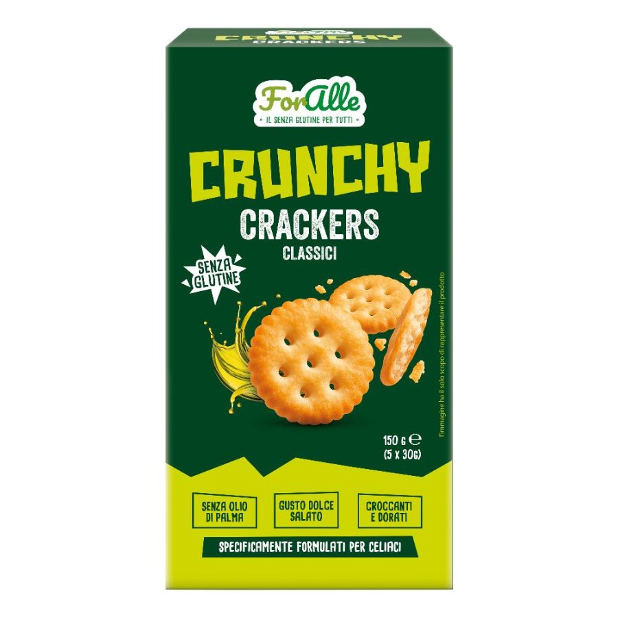 Foralle Crunchy Crackers Classici Senza Glutine, 150 g