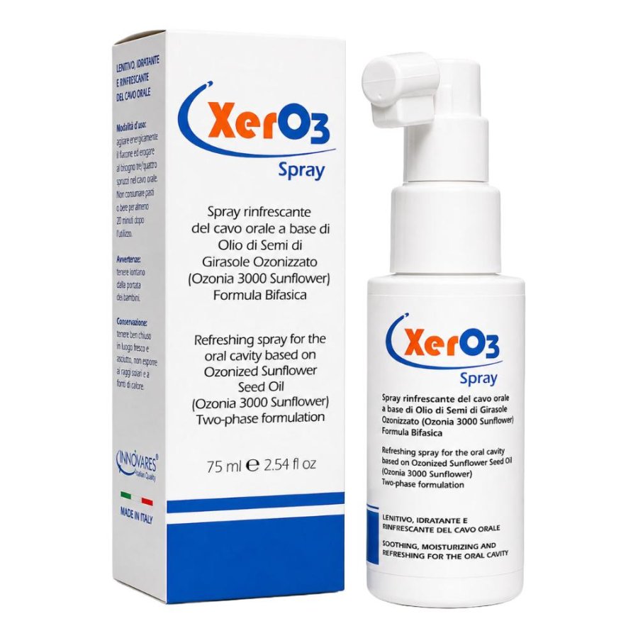 XerO3 Spray Ozonizzato Oral Care, 75 ml