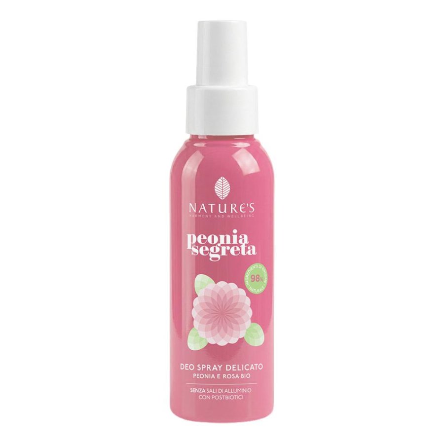 Nature's Peonia Segreta Deodorante Spray Delicato, 100 ml