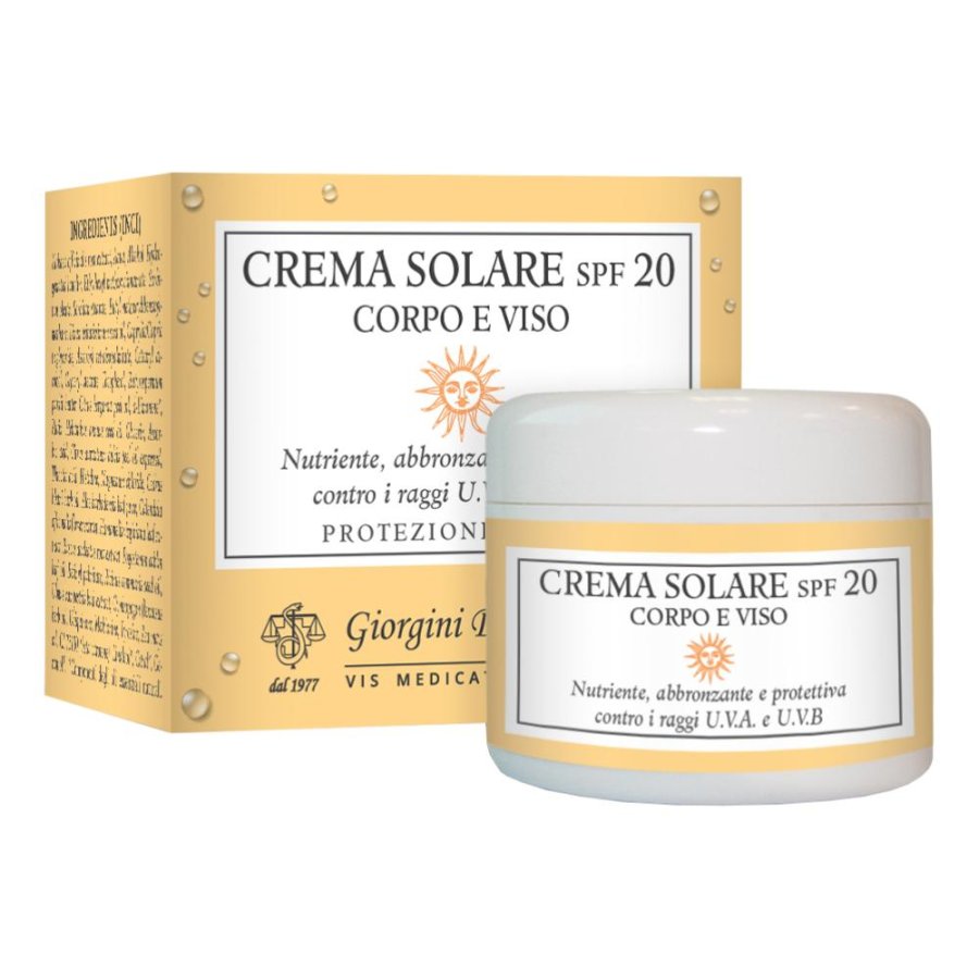 CREMA SOLARE SPF20 CORPO/VISO CREMA SOLARE SPF20 CORPO/VISO