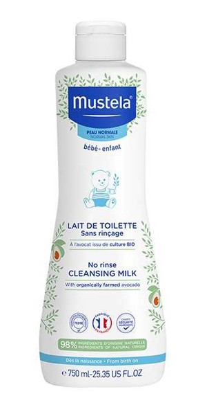 Mustela Latte Di Toilette Bambini Detergente Emolliente Senza Risciacquo, 750Ml-image