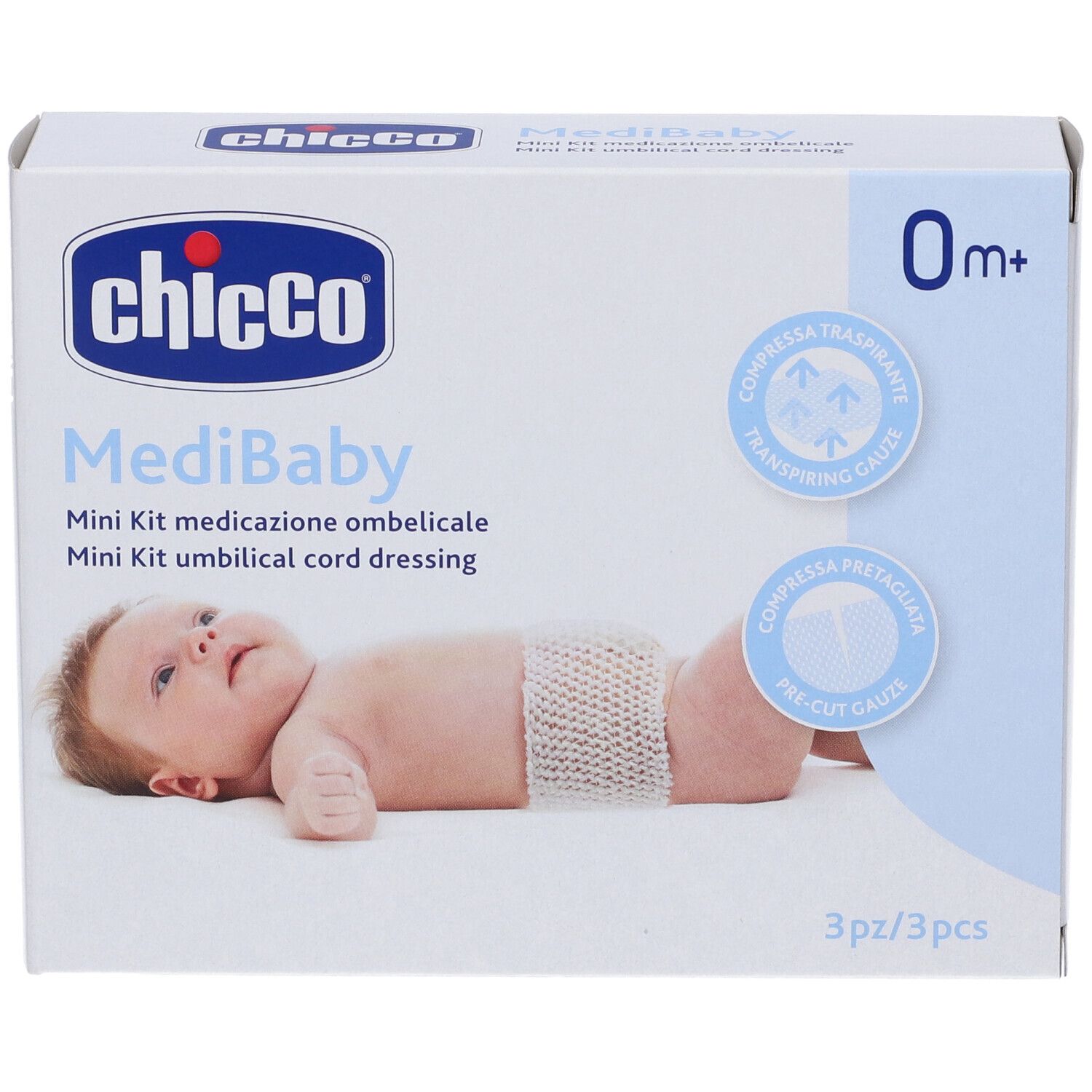 Chicco Medibaby Mini Kit Medicazione Ombelicale, 1 Pezzo