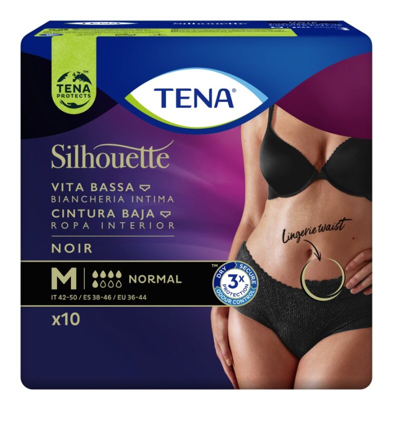 Tena Silhouette Noir M 10pz-image