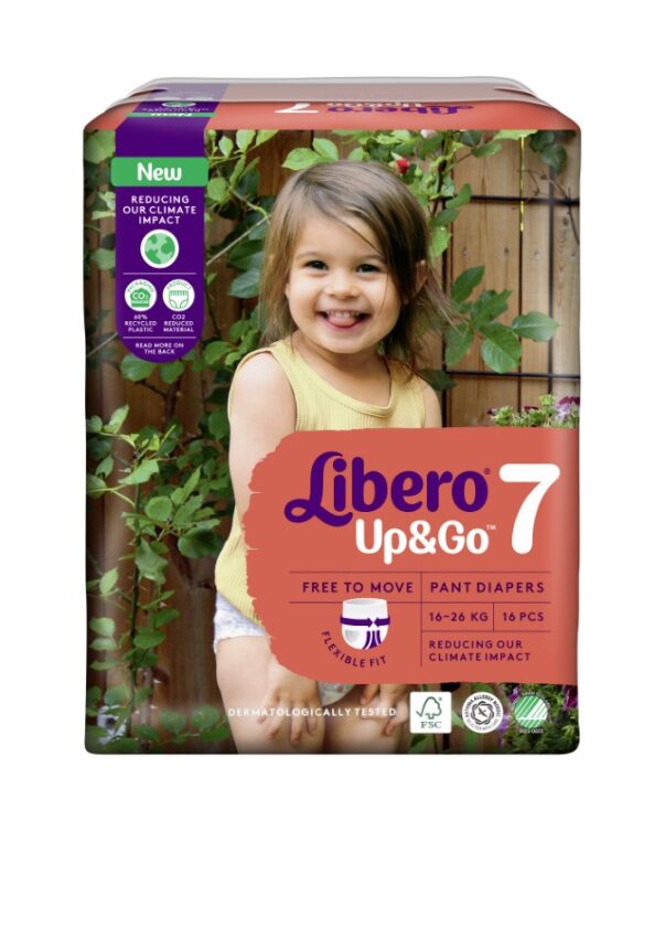 Libero Up&Go Pannolini Taglia 7 - Confezione da 16 Pannolini Pull-Up 16-26kg