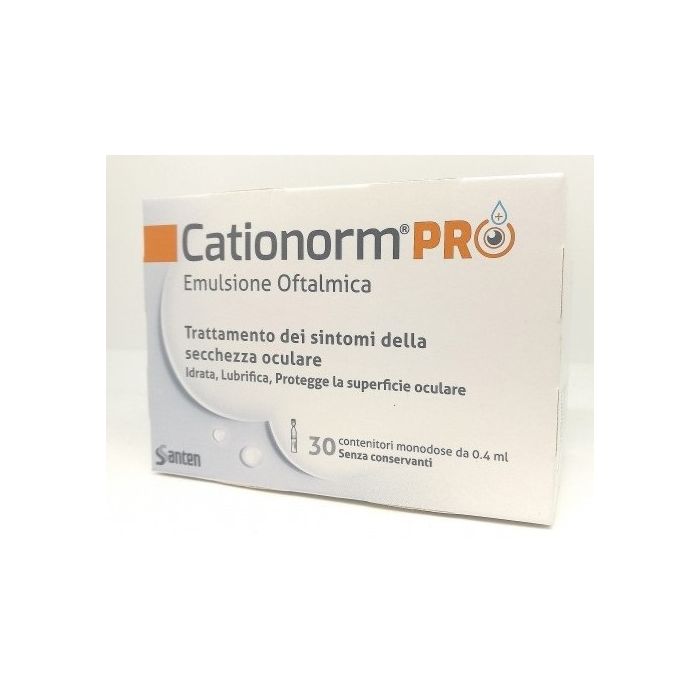 Santen Cationorm Pro Ud, 30 Flaconcini Monodose Da 0,4Ml-image