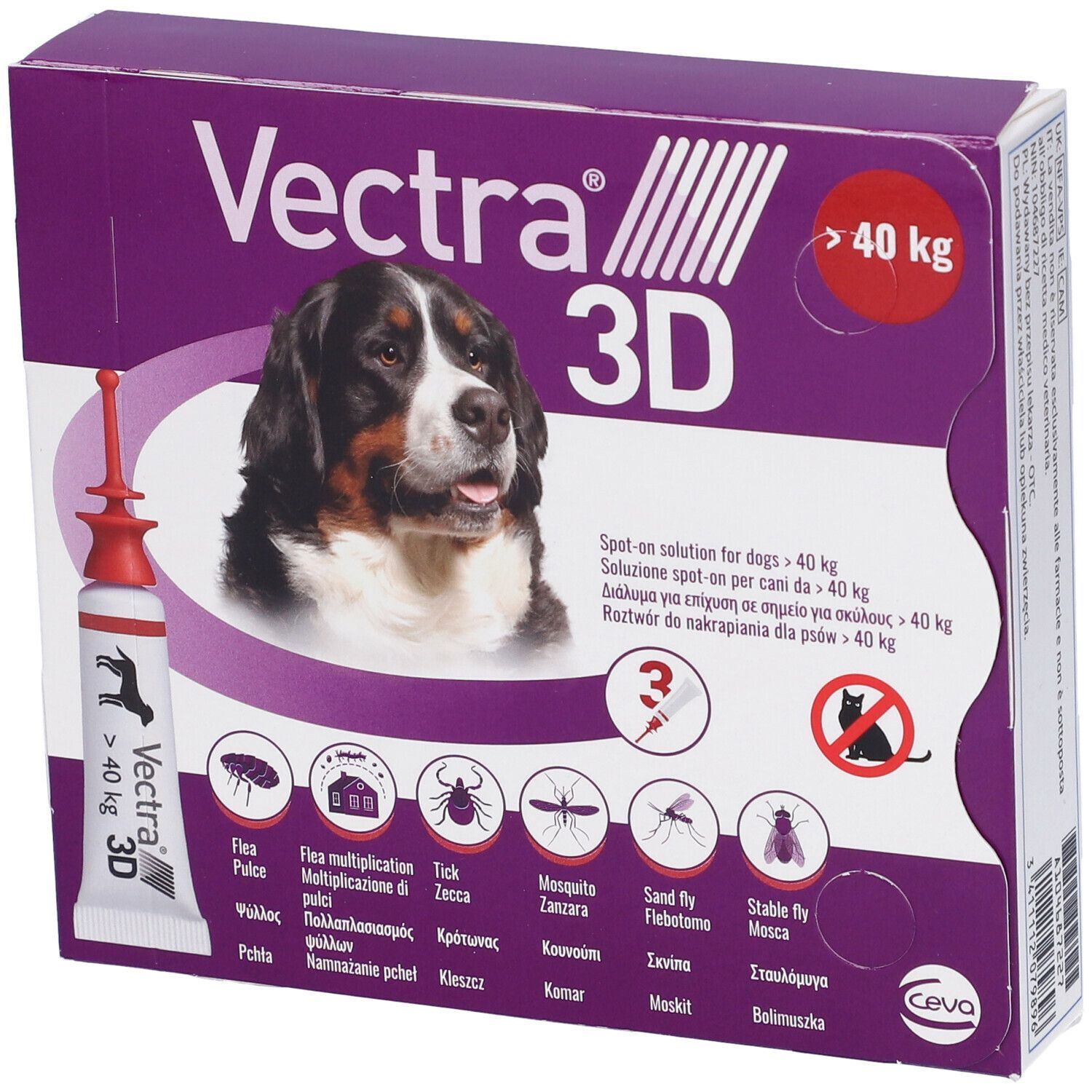 Vectra 3D Spot-On Cani >40kg: Protezione Antiparassitaria