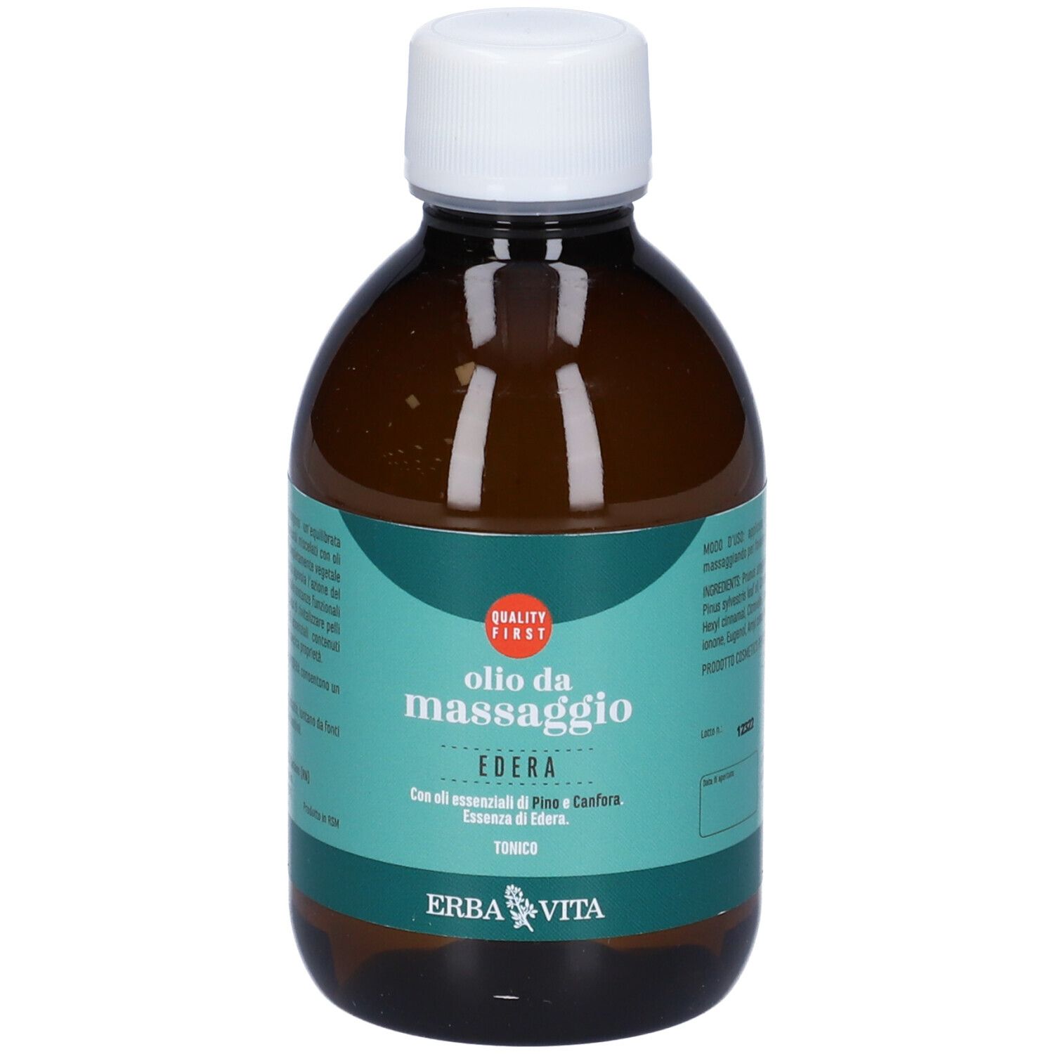 Erba Vita Olio Massaggio Edera - Flacone Da 250 Ml-image