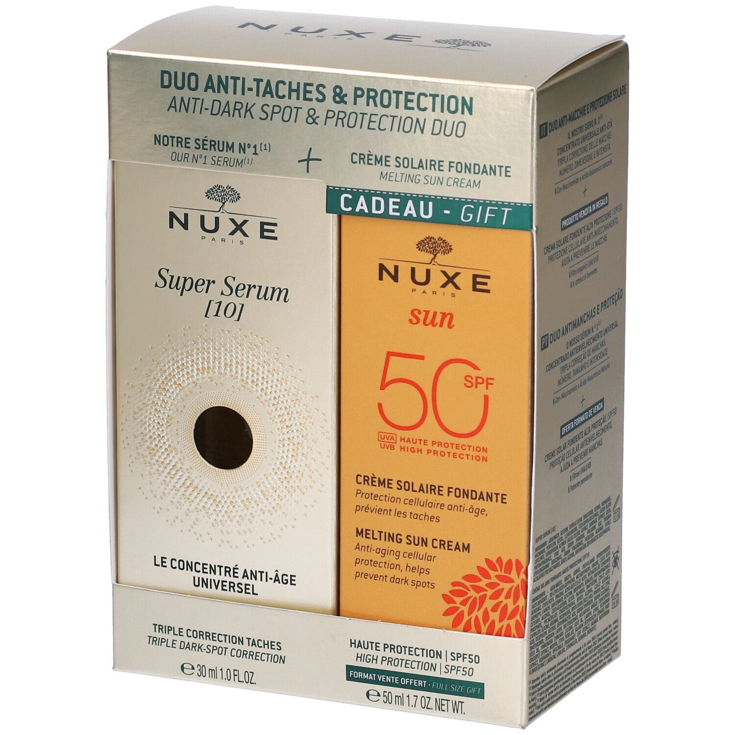 Nuxe Kit Super Serum 30 ml + Sun Crema Solare Viso SPF50 Viso 50ml-image
