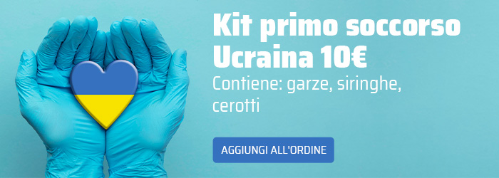 Aggiungi al tuo ordine un Kit Primo Soccorso Ucraina da Euro 10,00