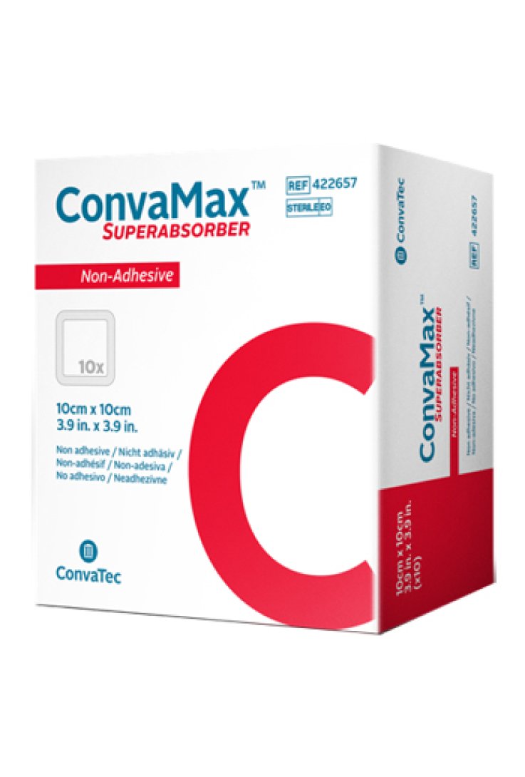 Medicazione Avanzata Convamax Superabsorber Non-Adhesive 10 X 10 Cm 10 Pezzi-image