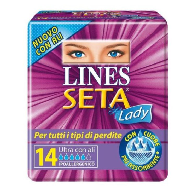 LINES Seta Ultra L'asciutto pulito N°1 Lady, 14 pezzi