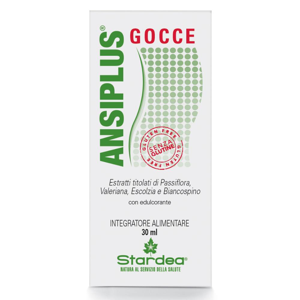 Ansiplus Gocce | Integratore Alimentare | Passiflora | Valeriana | Escolzia | Biancospino | Per Favorire il Rilassamento Fisiologico e Controllare l'ansia e lo Stress | Flacone 30 ml | Stardea-image