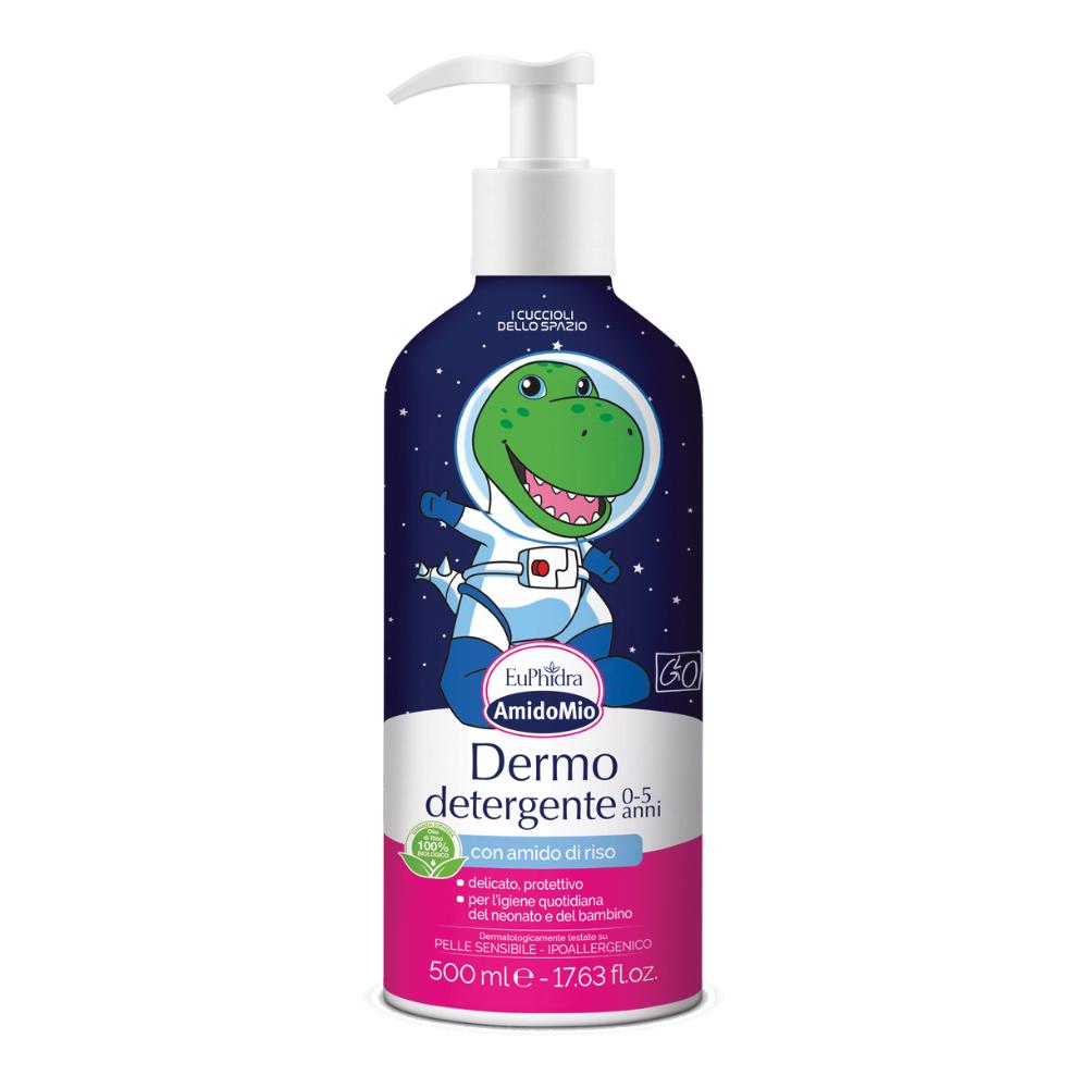 Euphidra Amido Mio Dermo Detergente 0-5 anni - Detergente delicato per pelle tendente a rossori ed irritazioni - 500 ml-image