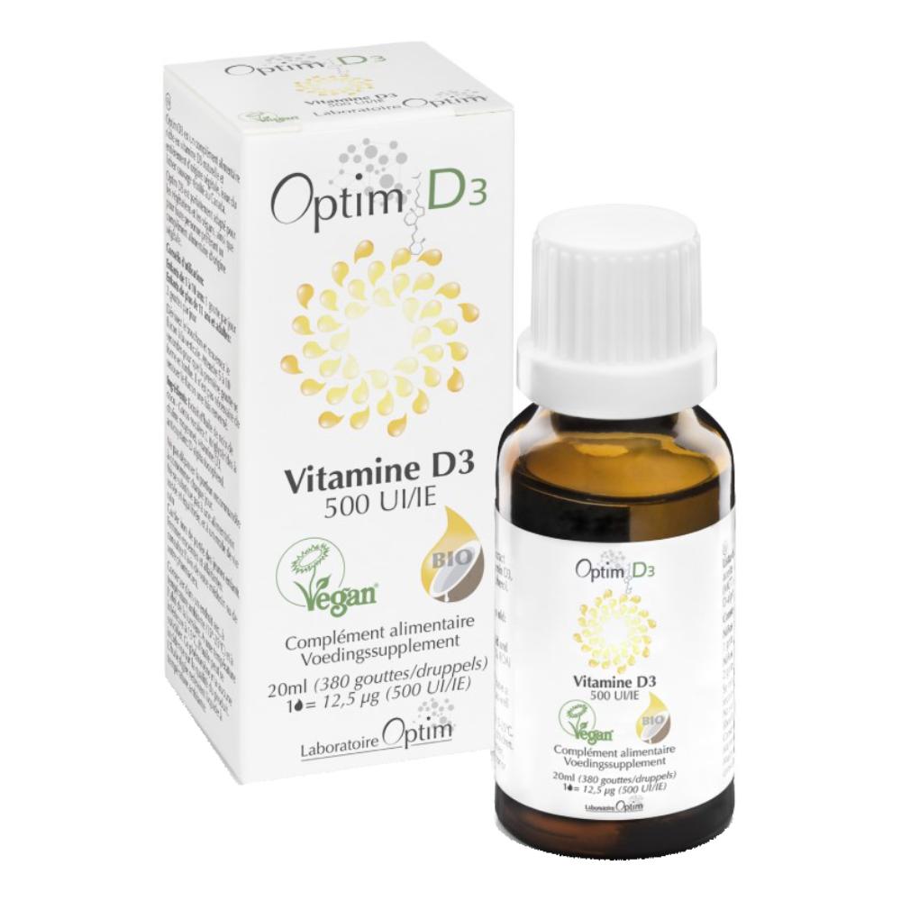 Optim D3 Vitamina Vegetale 500Ui Gocce 20 Ml-image