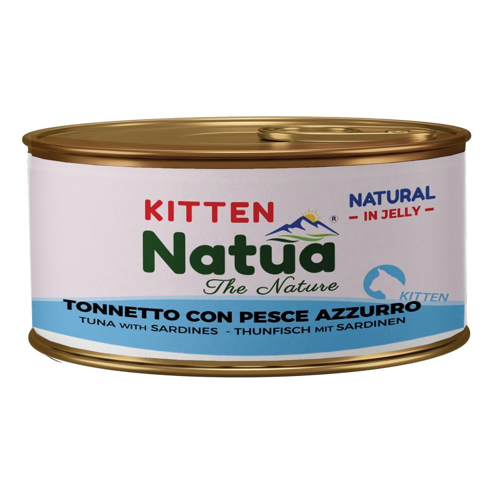 Natua Kitten Tonnetto e Pesce Azzurro: Umido Naturale per Gattini