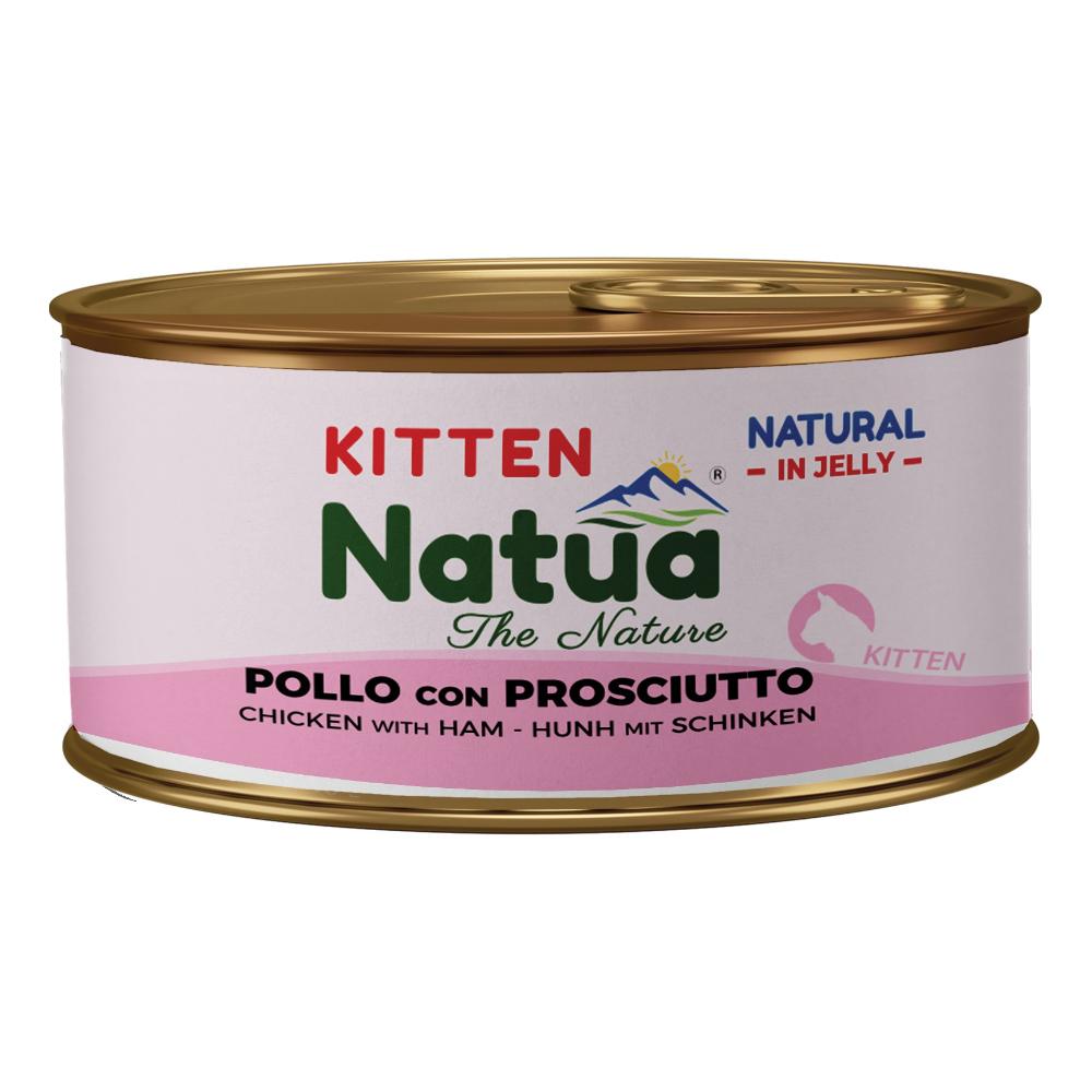 Natua Kitten Pollo e Prosciutto: Umido in Gelatina per Gattini